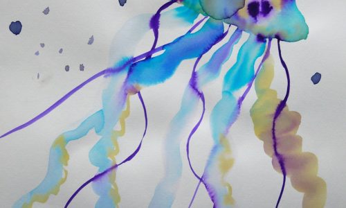 Medúza2-Jellyfish2-21x29-aquarell-2023